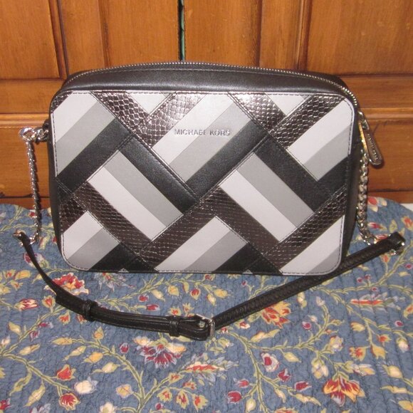 Michael Kors Marguetry Patchwork Shoulder Bag - Picture 1 of 4